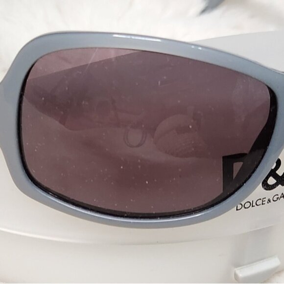 Dolce & Gabbana DG 418S 851 115 Vintage Y2K Blue/Grey Rectangle Frame Sunglasses main image 6
